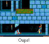 une photo d'Ã©cran de Prince Of Persia (Atari ST) sur Atari ST